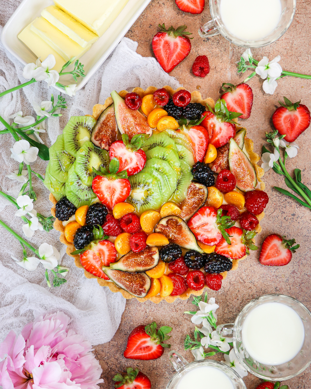 The Most Amazing Summer French Fruit Tart (Easy Recipe)